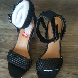 Sun + Stone Black Braided Sandals